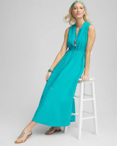 Chico's Women | Sleeveless Maxi Gauze Dress SEASPRAY