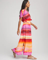 Chico's Women | Rio Sunset Maxi Dress RED GLOW
