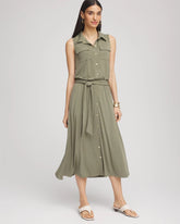 Travelers™ Knit Sleeveless Shirtdress