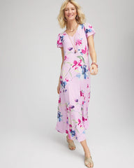 Chico's Women | Crepe V-Neck Maxi Dress LAVENDER