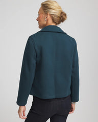 Chico's Women | Plush Knit Blazer TEAL SHADOW