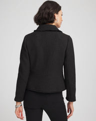 Chico's Women | Bouclé Peplum Jacket BLACK