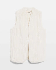 Chico's Women | Elongated Faux Fur Vest ENGLISH CREAM