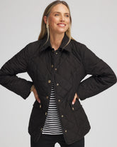 Chico's Women | Quilted Barn Jacket BLACK