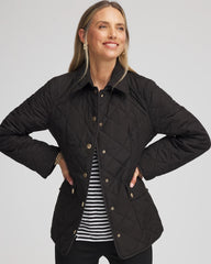 Chico's Women | Quilted Barn Jacket BLACK