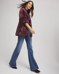 Chico's Women | Crushed Velvet Blazer NIGHT BLOOM