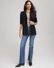 Chico's Women | Velvet Shawl Collar Blazer BLACK