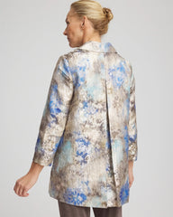 Chico's Women | Travelers™ Collection Watercolor Jacquard Jacket WALNUT