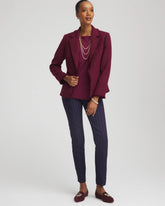 Chico's Women | Tweed Fringe Blazer DEEP CHIANTI