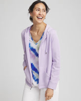 Zenergy® Beach Slub Zip-Front Hoodie