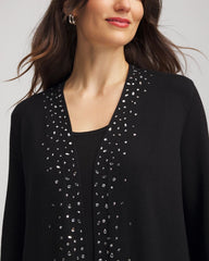 Chico's Women | Travelers™ Embellished Cardigan TRAVELERS BLACK