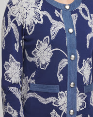 Chico's Women | Floral Lady Jacket DUSKY BLUE