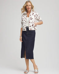 Chico's Women | Pampas Pony Denim Jacket ECRU