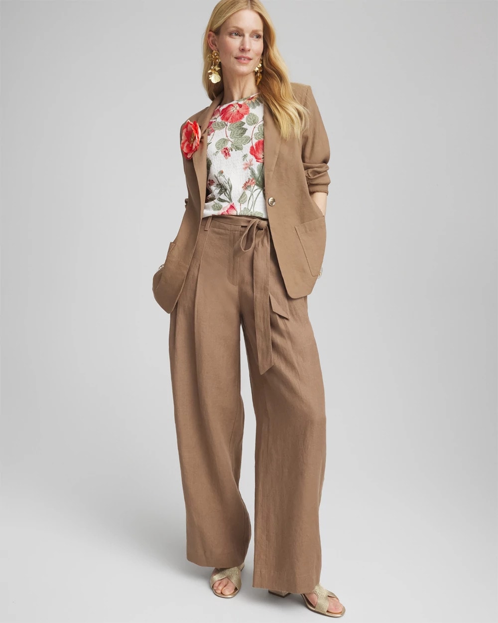 Linen Stretch Blazer