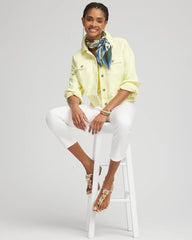 Chico's Women | Relaxed-Fit Denim Jacket BRIGHT YELLOW