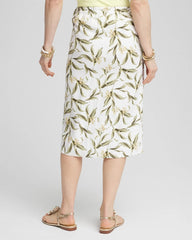 Linen Midi Wrap Skirt