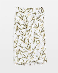 Linen Midi Wrap Skirt