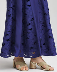Chico's Women | Godet Maxi Eyelet Skirt BLUE CASA