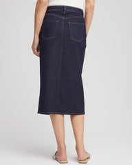 Chico's Women | High-Rise Straight Stretch-Denim Skirt CEDAR RINSE