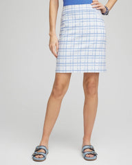 Chico's Women | Brigitte™ Plaid Slub Skort BLUE PEARL