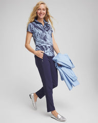 Chico's Women | Zenergy® UPF Rib Mix Ankle Pants PASSPORT BLUE