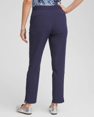 Chico's Women | Zenergy® UPF Rib Mix Ankle Pants PASSPORT BLUE