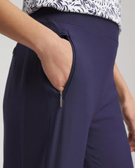 Chico's Women | Zenergy® UPF Rib Mix Cropped Pants PASSPORT BLUE