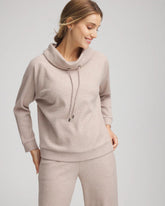 Chico's Women | Zenergy® Soft Brushed Pullover LIGHT TAUPE HEATHER