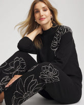 Chico's Women | Zenergy® Luxe Intarsia Sweater BLACK