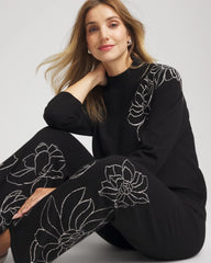 Chico's Women | Zenergy® Luxe Intarsia Sweater BLACK