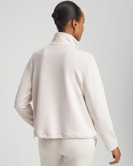 Chico's Women | Zenergy® Ribbed Sweatshirt SMOKEY TAUPE