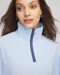 Chico's Women | Zenergy® UPF Half-Zip Mockneck Top DELPHINIUM BLUE