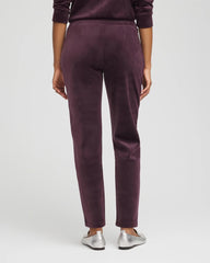 Chico's Women | Zenergy® Velour Tapered Ankle Pants NIGHT BLOOM