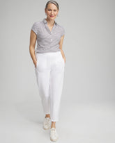 Chico's Women | Zenergy® UPF Ribbed Side Ankle Pants ALABASTER