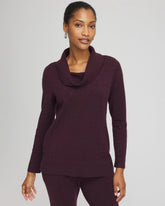 Chico's Women | Zenergy® Luxe Diamante Cowlneck Tunic NIGHT BLOOM