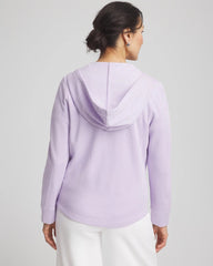 Chico's Women | Zenergy® Beach Slub Zip-Front Hoodie VIOLET AURA