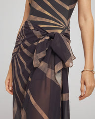 Chico's Women | Gottex Desert Queen Pareo BLACK/BROWN