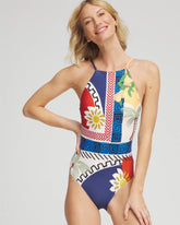 Gottex Positano High-Neck One-Piece Swimsuit