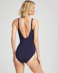 Chico's Women | Gottex Tutti Frutti V-Neck One Piece NAVY
