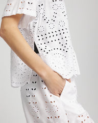 Chico's Women | Swimsuit Cover-Up Short and Shirt Set ALABASTER