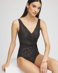 Chico's Women | Miraclesuit® Brillante Circe One Piece Swimsuit BLACK