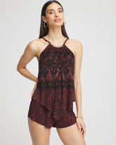 Chico's Women | Magicsuit® Goldie Zabra Romper MULTI BROWN