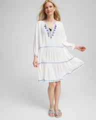 Chico's Women | Chico's Beach Swimsuit Cover-Up Dress ALABASTER