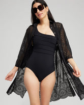 Chico's Women | Shirt Dress Swim Coverup BLACK