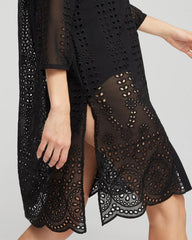 Chico's Women | Shirt Dress Swim Coverup BLACK