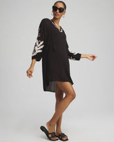 Chico's Women | Embroidered Coverup Dress BLACK