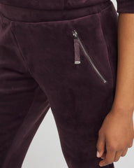 Chico's Women | Zenergy® Velour Tapered Ankle Pants NIGHT BLOOM