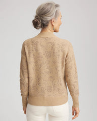 Chico's Women | Jacquard Mockneck Pullover CHAMPAGNE FIZZ