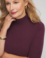 Chico's Women | Cashmere Elbow-Sleeve Sweater WINE