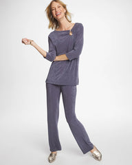 Chico's Women | Petite Travelers™ No Tummy Pants SOFT SLATE